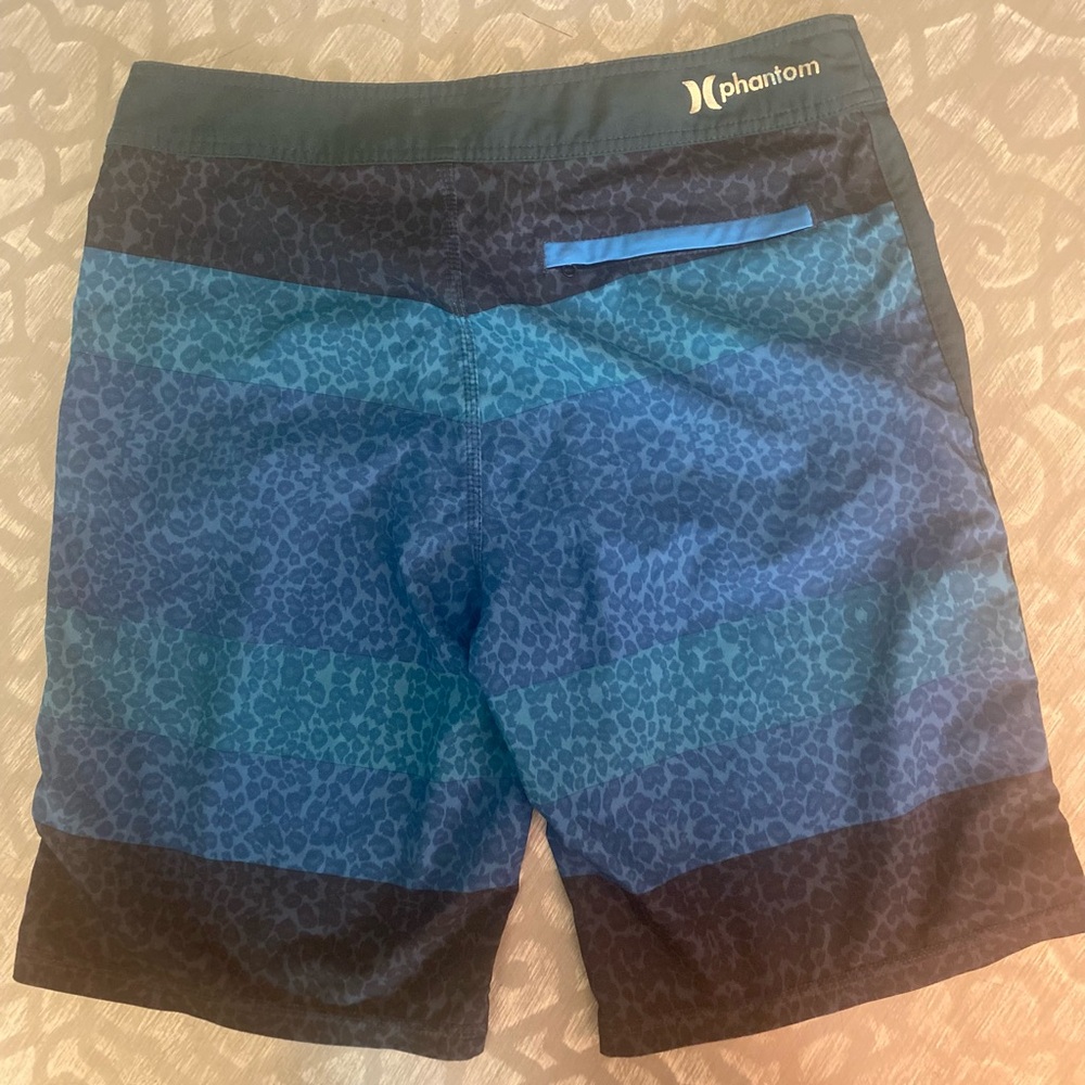 Hurley two toned blue Patterned Board Shorts size 31‎ - Picture 5 of 6